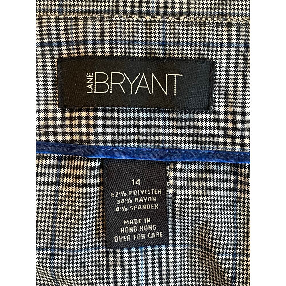 Lane Bryant Plaid A-Line Skirt Blue Trim Size 14 - Picture 8 of 11